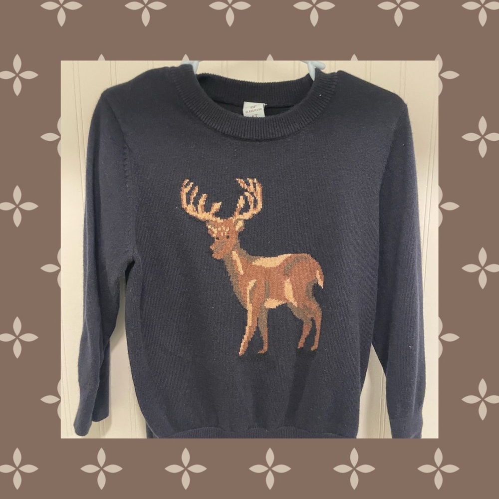 Class/Club Lightweight Deer Sweater [Toddler Boys size 4T]
